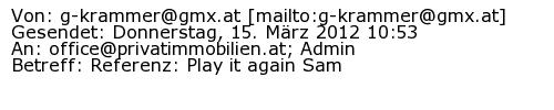 Referenzschreiben Absender
