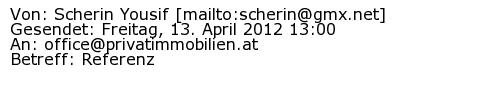 Referenzschreiben Absender