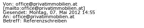 Referenzschreiben Absender