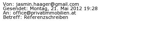 Referenzschreiben Absender