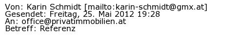 Referenzschreiben Absender