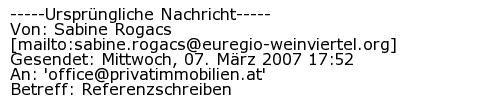 Referenzschreiben Absender
