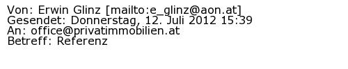 Referenzschreiben Absender