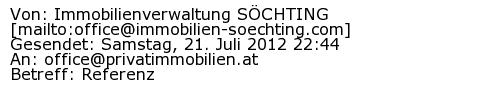 Referenzschreiben Absender