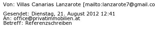 Referenzschreiben Absender