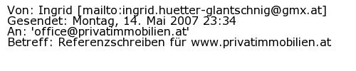 Referenzschreiben Absender