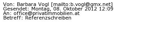 Referenzschreiben Absender