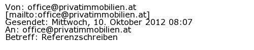 Referenzschreiben Absender
