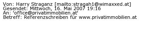Referenzschreiben Absender