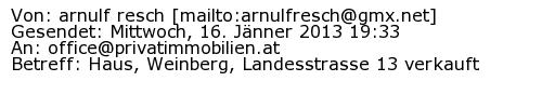 Referenzschreiben Absender