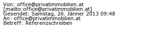 Referenzschreiben Absender