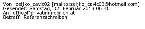 Referenzschreiben Absender