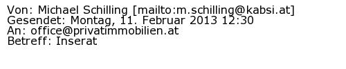Referenzschreiben Absender