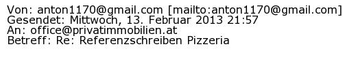 Referenzschreiben Absender