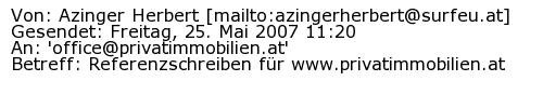 Referenzschreiben Absender
