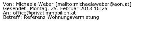 Referenzschreiben Absender