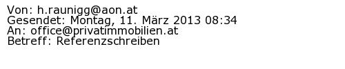 Referenzschreiben Absender