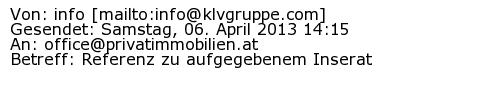 Referenzschreiben Absender