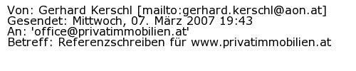 Referenzschreiben Absender