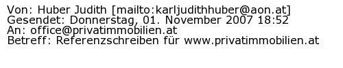 Referenzschreiben Absender