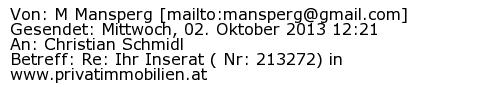 Referenzschreiben Absender