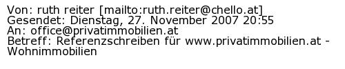 Referenzschreiben Absender