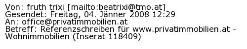 Referenzschreiben Absender