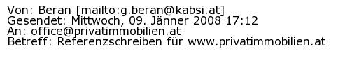 Referenzschreiben Absender
