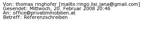 Referenzschreiben Absender