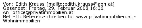 Referenzschreiben Absender